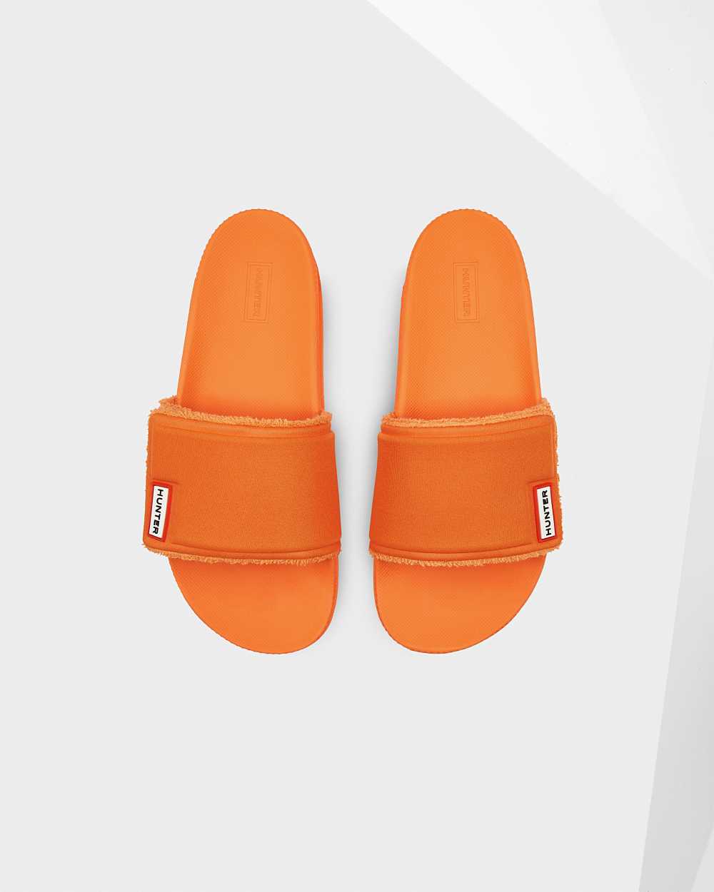 Hunter Original Adjustable Women's Slides NZ-66407L Orange